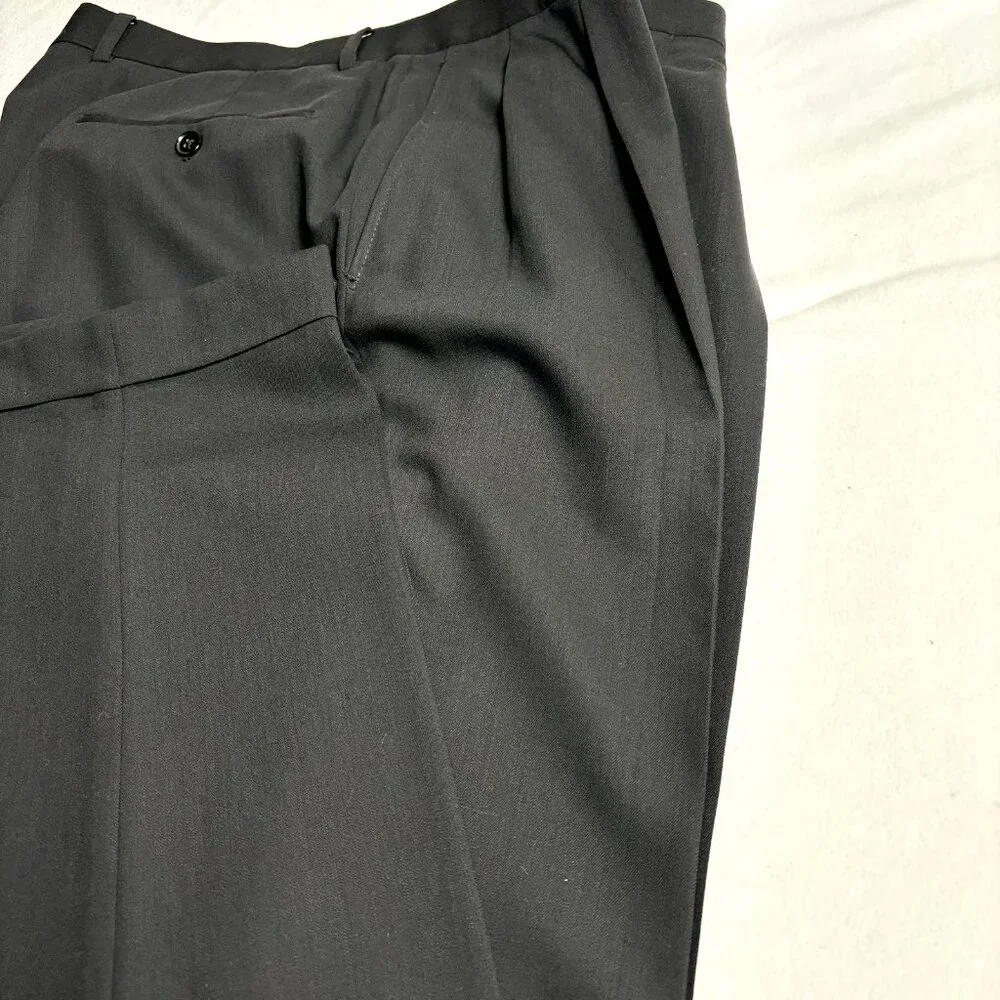ULTIMO Uomo Men's Suit 42L Black Wool 2-Piece: Blazer & Dress Pants 36x31 Canada